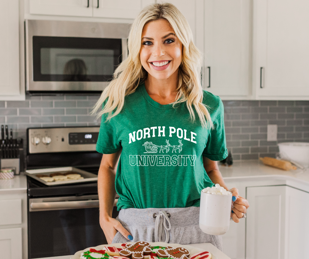 North Pole University Christmas Shirt